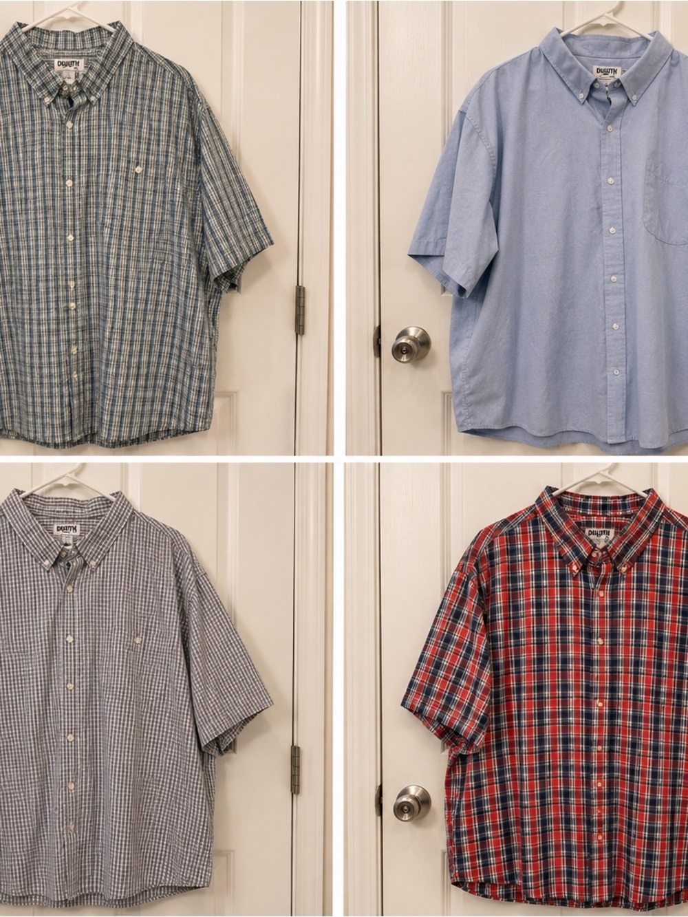 4 Duluth Short-Sleeve Button-Down Shirts